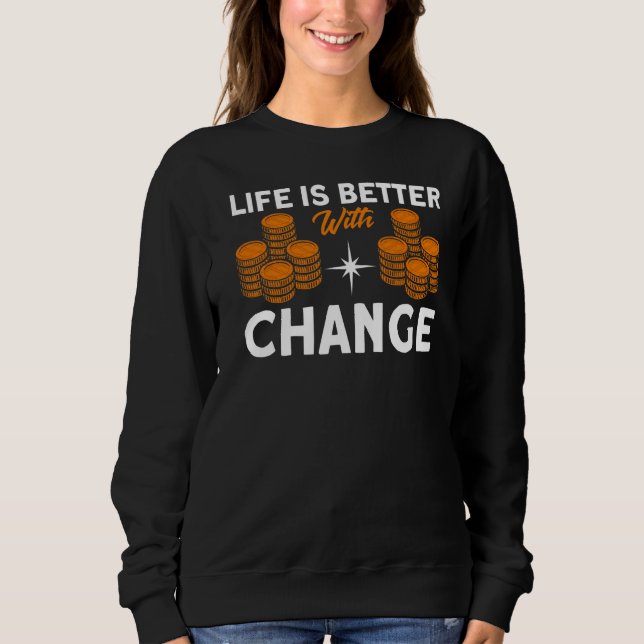 Sweatshirt Collection De Pièces De Monnaie Avec Changeur De P (Devant)