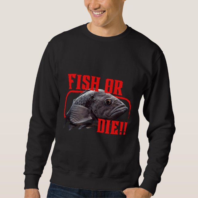 Sweatshirt Collection Fish Go Die (Devant)