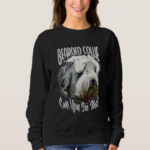 Sweatshirt Colley barbu Me voyez-vous Chien barbu