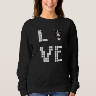 Sweatshirt Colley Chien Pixel Art