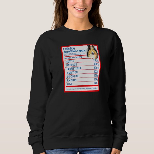 Sweatshirt Collie Chien Propriétaire de la race Funny Nutriti (Devant)