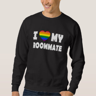 Sweatshirt Colocataire J'aime mon LGBT ou gay Colocataire fie