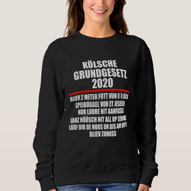 Sweatshirt Cologne Basic Law Cologne Skyline Cologne Carniva (Devant)