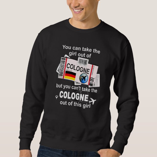 Sweatshirt Cologne Boarding Pass  Cologne Girl  Cologne (Devant)