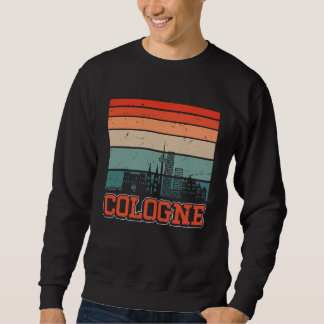 Sweatshirt Cologne Skyline Rétro Vintage Souvenir Cologne