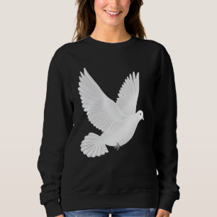 Sweatshirt Colombe blanche