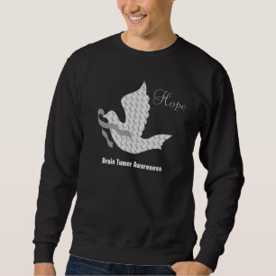 Sweatshirt Colombe de tumeur grise de cancer du cerveau de