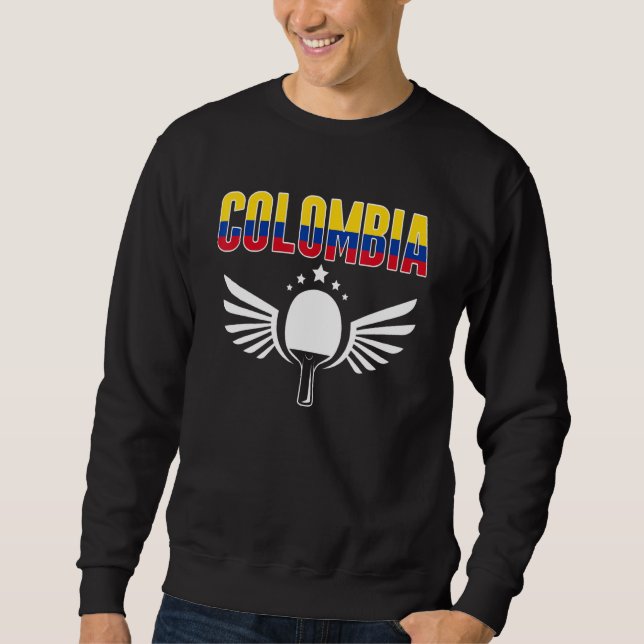 Sweatshirt Colombia Ping Pong  Colombian Table Tennis Support (Devant)
