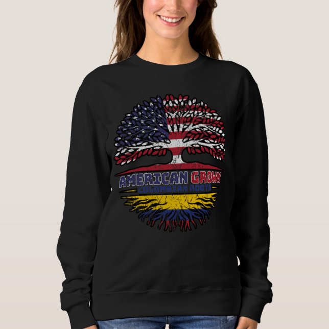 Sweatshirt Colombie Colombie Colombie États-Unis Amérique Éta (Devant)