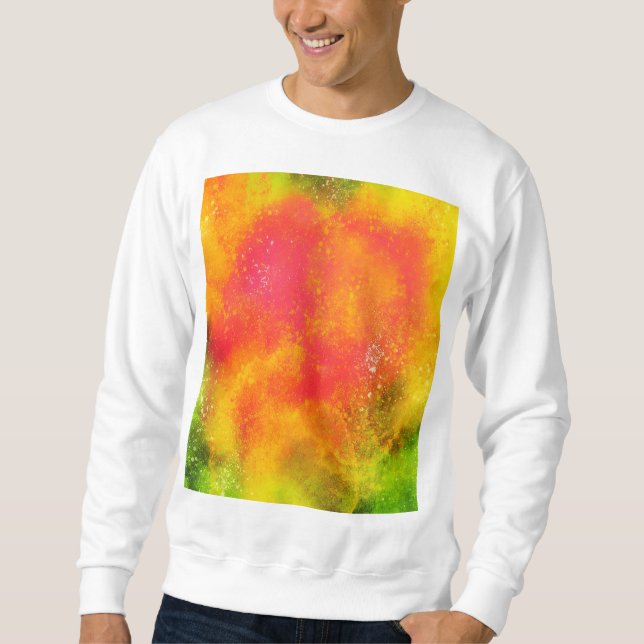 Sweatshirt Color Burst Watercolor Splash (Devant)