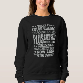 Sweatshirt Color Guard  Flag School College for Girls Women