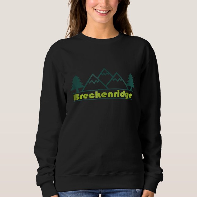 Sweatshirt Colorado Mountain Camping Breckenridge (Devant)