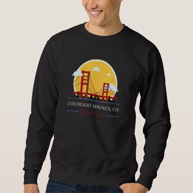 Sweatshirt Colorado Springs Golden Gate Bridge Bad Geography  (Devant)