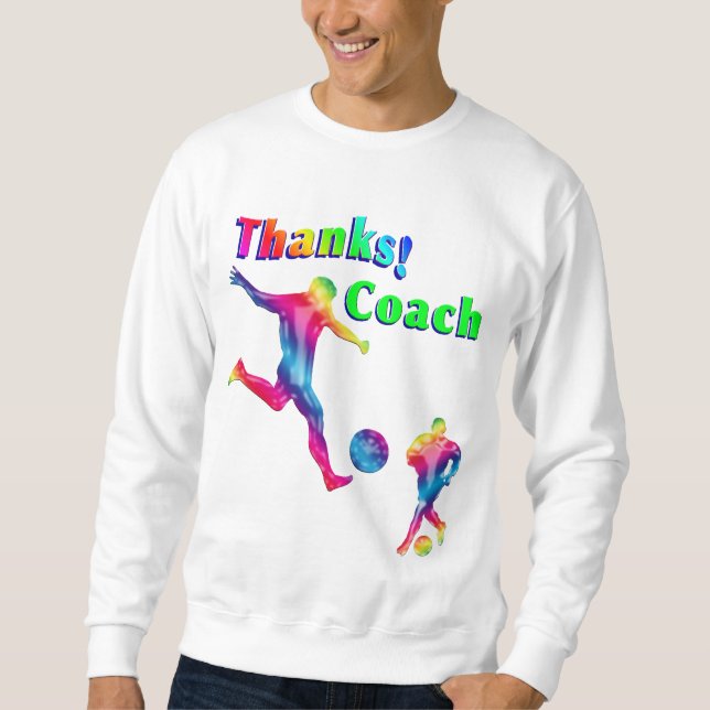 Sweatshirt coloré de Merci d'entraîneur du (Devant)