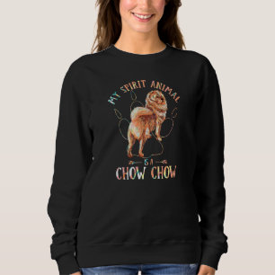 Sweatshirt Coloré Mon Esprit Animal Est Un Chow Chow Chow Fun