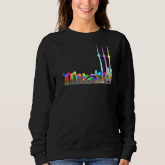 Sweatshirt Coloré Toronto Canada Travel Adventure Skyline