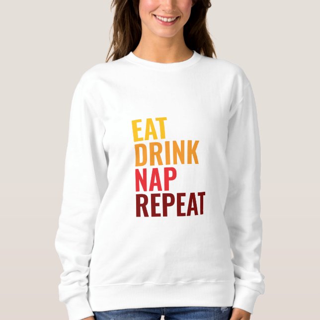 Sweatshirt coloré vibrant unique classique femmes (Devant)