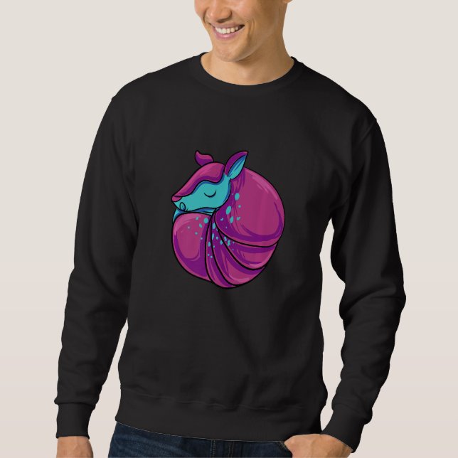 Sweatshirt Colorful Armadillo Premium (Devant)