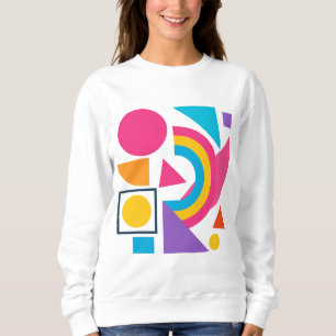 Sweatshirt Colorful Geometric Shapes – Abstract Modern Design
