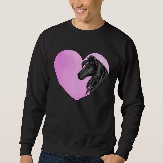 Sweatshirt Colorful Horse (Devant)