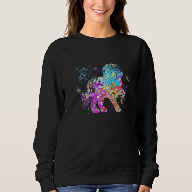Sweatshirt Colorful Maltese  Dog Malteses (Devant)