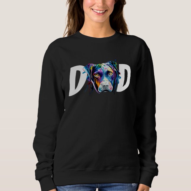 Sweatshirt Colorful Watercolor German Shorthaired Pointer Dog (Devant)