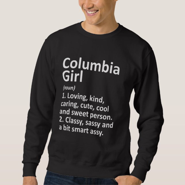 Sweatshirt Columbia Girl Ky Kentucky Funny City Accueil Racin (Devant)