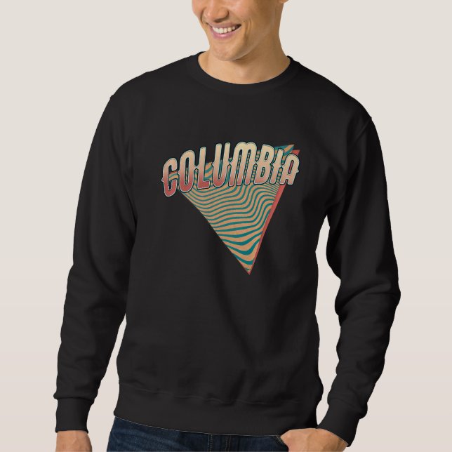 Sweatshirt Columbia Missouri Throwback Vintage Retro (Devant)