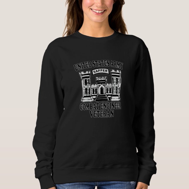 Sweatshirt Combat Engineer Sapper Veteran (Back Design (Devant)