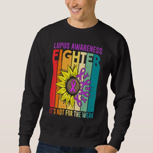 Sweatshirt Combattre Ce N'Est Pas Pour La Faible Sensibilisat (Devant)