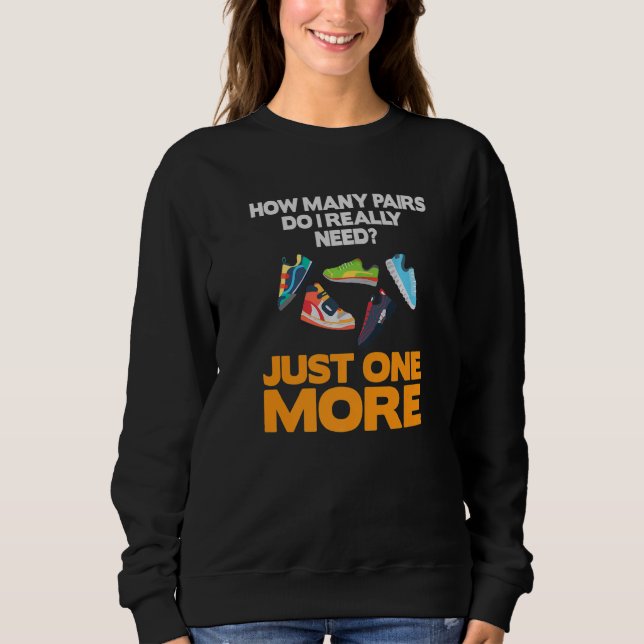 Sweatshirt Combien De paires de chaussures de course Marathon (Devant)