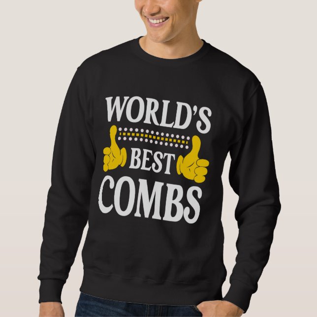 Sweatshirt Combs Nom de famille Funny Team Famille Nom du mon (Devant)