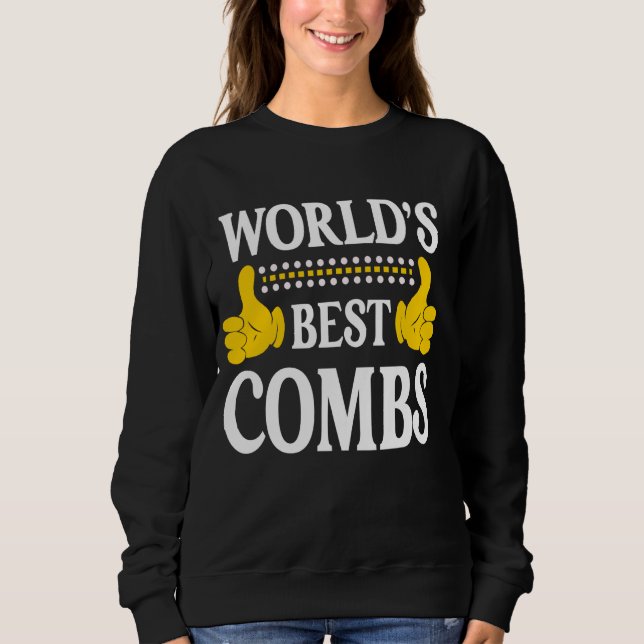 Sweatshirt Combs Nom de famille Funny Team Famille Nom du mon (Devant)