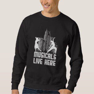 Sweatshirt Comédies Musicales Ici Blanc