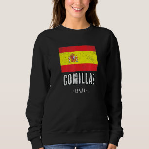 Sweatshirt Comillas Espagne Es Drapeau Ville Bandera Ropa