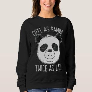 Sweatshirt Comme Panda Deux Fois Aussi Lazy Bear Activistes