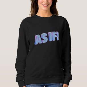 Sweatshirt Comme si c'était ambiance années 90 Musique vintag