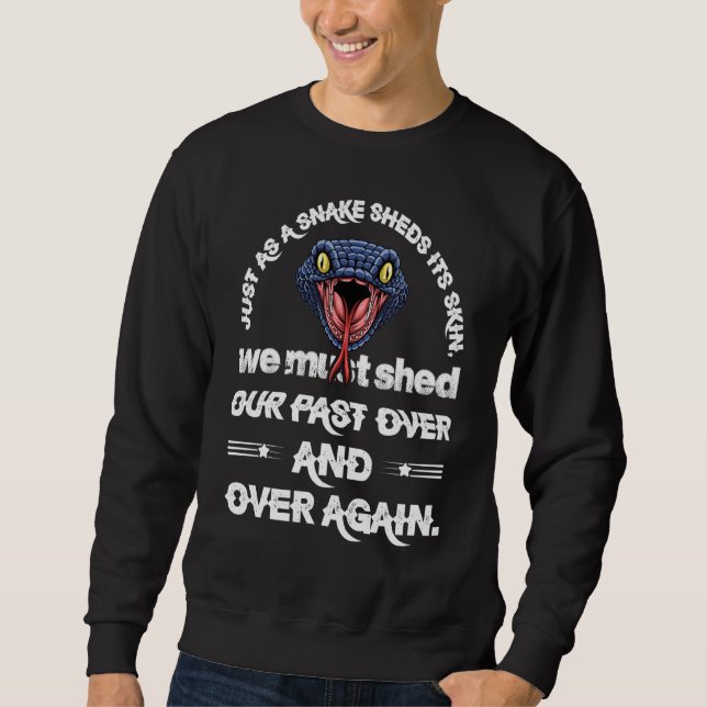 Sweatshirt Comme Un Serpent Met Son Cool De Peau (Devant)