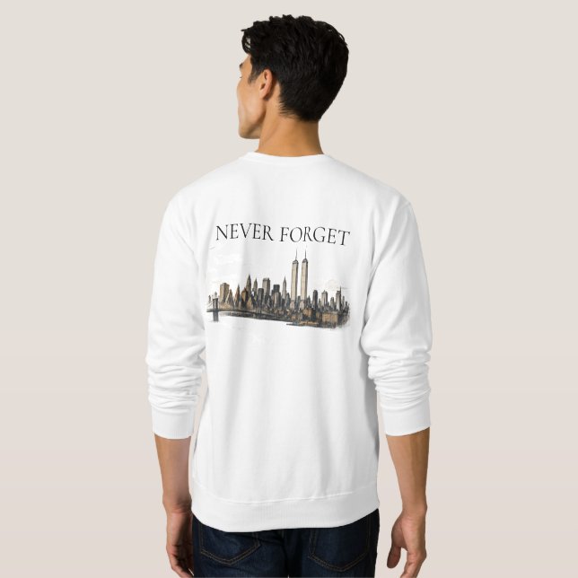 Sweatshirt Commémoration du 11 septembre (Dos entier)