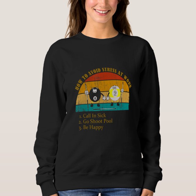 Sweatshirt Comment Éviter Le Stress Travail Appel Dans Le Bas (Devant)