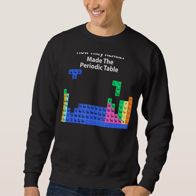 Sweatshirt Comment Ils Ont Réellement Fait Le Tableau Périodi (Devant)