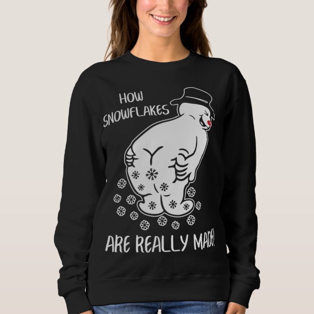 Sweatshirt Comment Les Flammes De Neige Sont Vraiment Frappée (Devant)