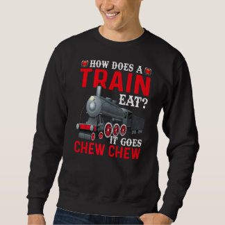 Sweatshirt Comment Un Train Mange-T-Il Des Trains Ingénieur R