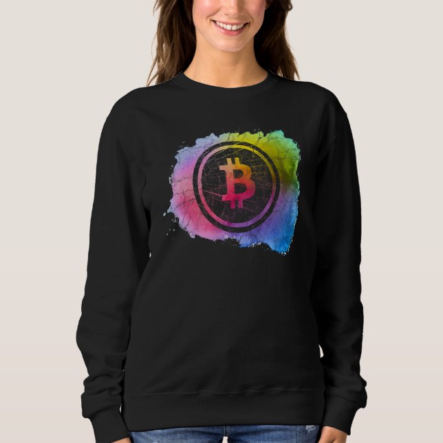 Sweatshirt Commerçant d'art Bitcoin Mineur Hodl Jeton Crypto (Devant)