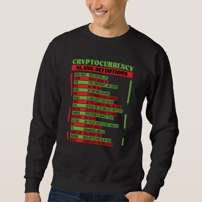 Sweatshirt Commerce de crypto-monnaie Blockchain Finance Trad (Devant)