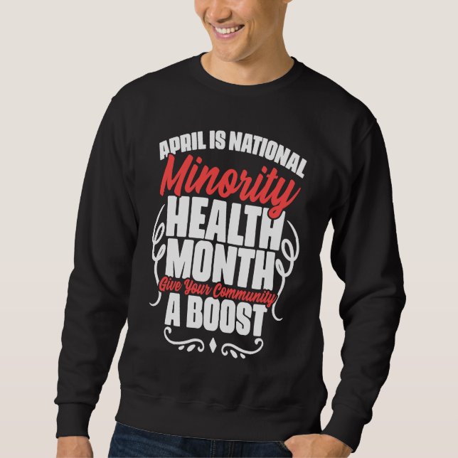 Sweatshirt Community A Boost Mental Health National Minority  (Devant)