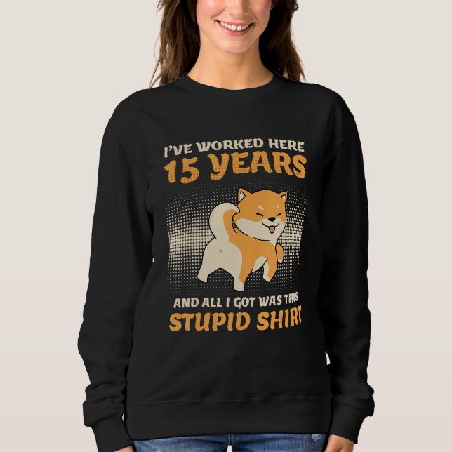 Sweatshirt Company Anniversary 15 Years Service Anniversary 1 (Devant)