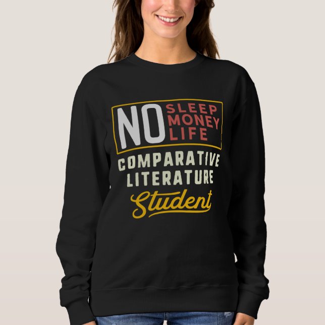 Sweatshirt Comparative Literature Major Studen Graduation (Devant)
