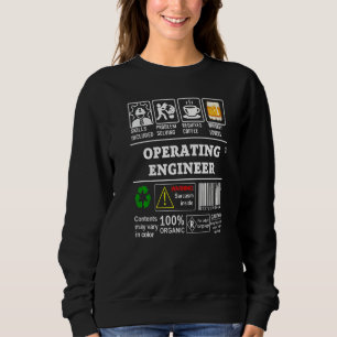 Sweatshirt Compétences d'ingénieur d'exploitation incluses Ré