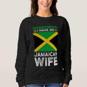 Sweatshirt Comporte-toi bien avec moi Jamaïcaine Jamaïcaine J